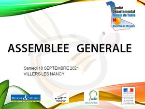 Présentation lors de l'AG